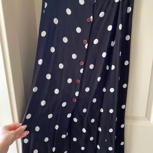 High waisted button skirt